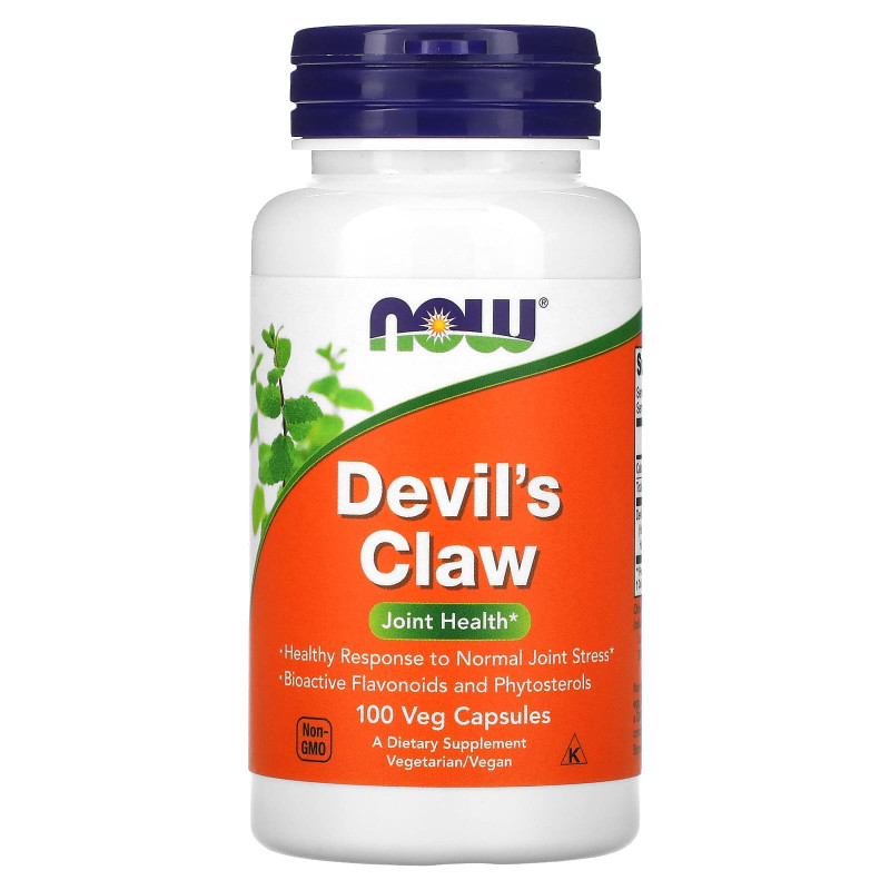 Кіготь диявола (Devil's Claw), Now Foods, 100 вегетаріанських капсул