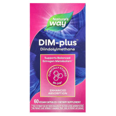 ДІМ плюс, метаболізм естрогенів, DIM-Plus, Nature's Way, 60 вегетаріанських капсул
