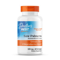 Со Пальметто, Saw Palmetto, Doctor's Best, экстракт, 320 мг, 60 гелевых капсул
