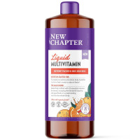 Мультивітаміни для всієї родини, Vegan Liquid Multivitamin for Whole Family, New Chapter, рідкі, веган, апельсин-манго, 887 мл