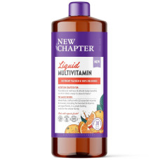 Мультивитамины для всей семьи, Vegan Liquid Multivitamin for the Whole Family, New Chapter, жидкие, веган, апельсин-манго, 887 мл