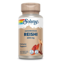 Грибы рейши, Reishi Mushroom, Solaray, 600 мг, 100 растительных капсул