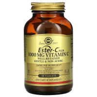 Эстер-С плюс, Ester-C Plus, Solgar, витамин C, 1000 мг, 90 таблеток