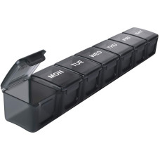 Органайзер для таблеток на 7 дней, 7 Days Portable Pill Box, MEMOSAN, черный