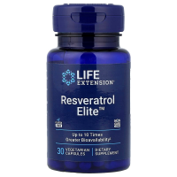 Ресвератрол, Resveratrol Elite, Life Extension, 30 вегетарианских капсул