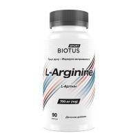 L-аргинин, L-Arginine, Biotus, 90 капсул