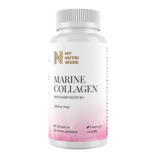 Морський колаген, Marine Collagen, My Nutri Week, 2000 мг, 120 капсул