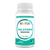 Мелатонін, Melatonin, Biotus, 3 мг, 100 капсул