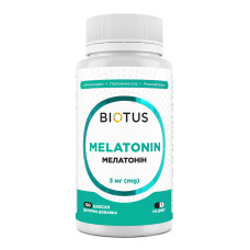 Мелатонін, Melatonin, Biotus, 3 мг, 100 капсул