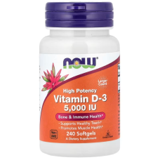 Вітамін D-3, Vitamin D-3, Now Foods, високоефективний, 125 мкг (5000 МО), 240 гелевих капсул