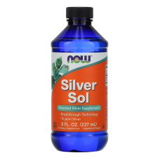 Гидрозоль серебра (коллоидное серебро), Silver Sol, Now Foods, 237 мл