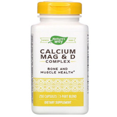 Кальций, магний и витамин D, Calcium Mag & D, Nature's Way, 250 капсул