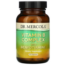 Витамины группы В с бенфотиамином, Vitamin B Complex, Dr. Mercola, 60 капсул
