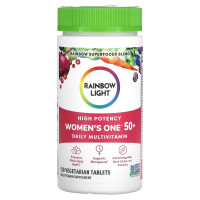 Мультивитамины для женщин 50+, Women's One 50+, Rainbow Light, ежедневные, 120 вегетарианских таблеток