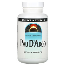 По д'арко, Pau D'Arco, Source Naturals, 250 мг, 250 таблеток