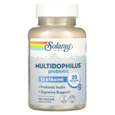 Пробіотик, Multidophilus 12, Solaray, 20 млрд КУО, 100 капсул