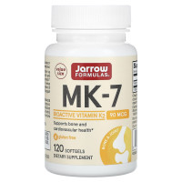 Витамин К2, МК-7, Vitamin K2, Jarrow Formulas, 90 мкг, 120 мягких капсул