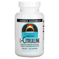 L-цитрулін, L-Citrulline, Source Naturals, 500 мг, 120 капсул