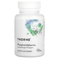 Фосфатидилсерин, Phosphatidylserine, Thorne, 60 капсул (100 мг в капсуле)