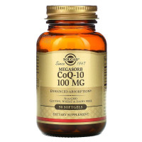 Коензим Q-10, Megasorb CoQ-10, Solgar, 100 мг, 90 гелевих капсул