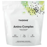 Аминокислотный комплекс, Amino Complex, Thorne, со вкусом лимона, 30 пакетиков-стиков (по 7,8 г каждый)