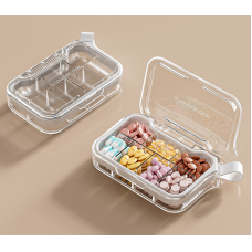 Органайзер для таблеток на 7 отделений, 7 Case Pill Organizer Pill Box & Travel Pill Case, MEMOSAN, белый
