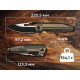 Ніж складаний туристичний Weknife Reveille (9.7 см) Bohler M390 / Titanium бронзовий