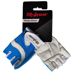 Рукавички для фітнесу Fit forever Lady Choice AI-04-1547-D білий-синій S
