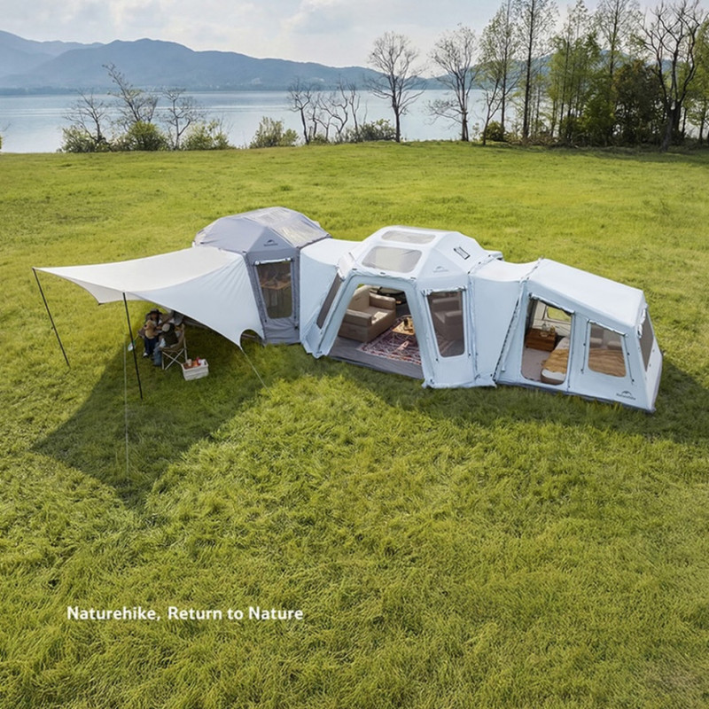 Намет восьмимісний надувний Naturehike Gen Air FL CNK2550WS046, сірий