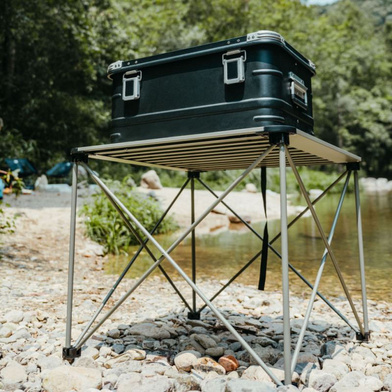 Складаний стіл Naturehike CNK2450JJ013, L, алюміній, сірий