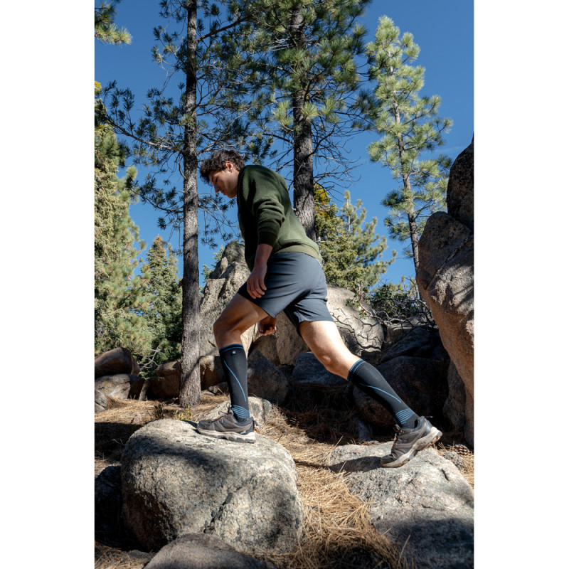 Водонепроникні шкарпетки Dexshell Longlite Socks 2.0, блакитні полоски, розмір XL (47-49)