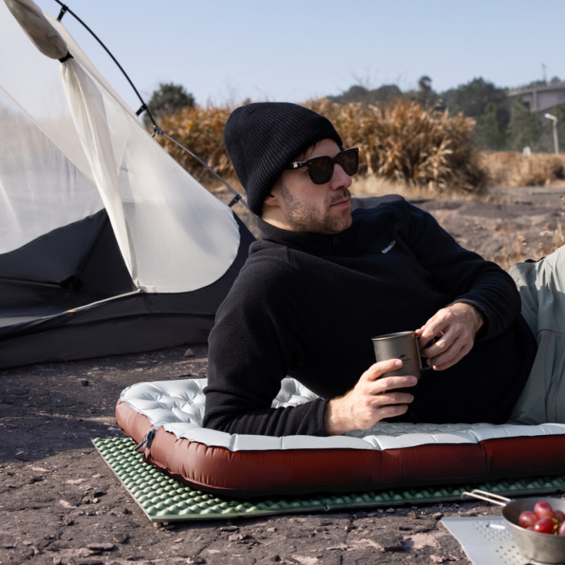 Матрац туристичний надувний одномісний ультралегкий Naturehike Tuye R5.8 CNK2650WS031, 183 × 64 х 9 см, сріблястий