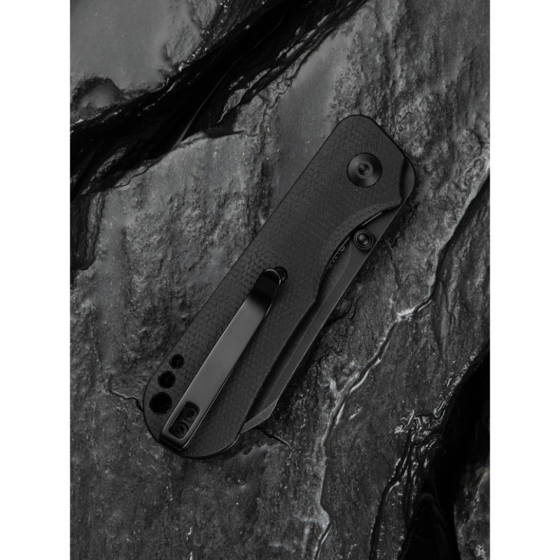 Ніж складаний кишеньковий Civivi Crabby, (6.9 см) 14C28N / Micarta чорний