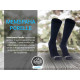 Шкарпетки Dexshell Terrain Walking 2.0 Socks, чорно-сірі, розмір M (39-42)