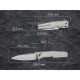 Ніж складаний туристичний Weknife Dressytak (8.6 см) Bohler M390 / Titanium сірий