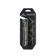 Кілки туристичні полегшені Naturehike CNK2650PJ014, V-подібні, 14 см, 6 шт, сірий