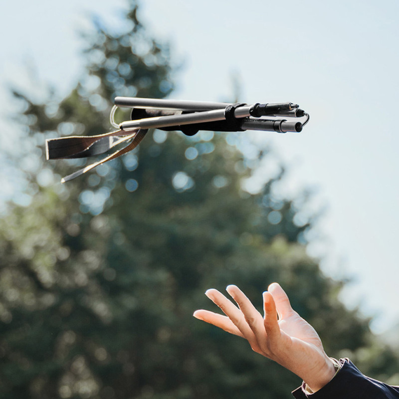 Трекінгова палиця Naturehike CNK2450DS016, 130 см, сіра