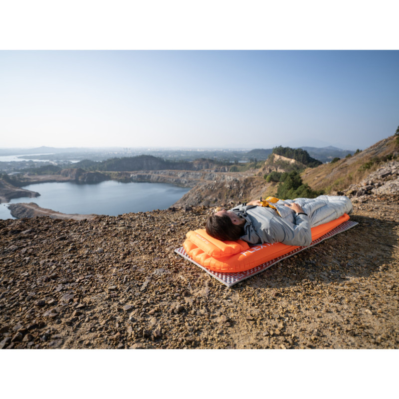 Сидушка надувна Flextail Zero Seat R02, 70 мм, помаранчева