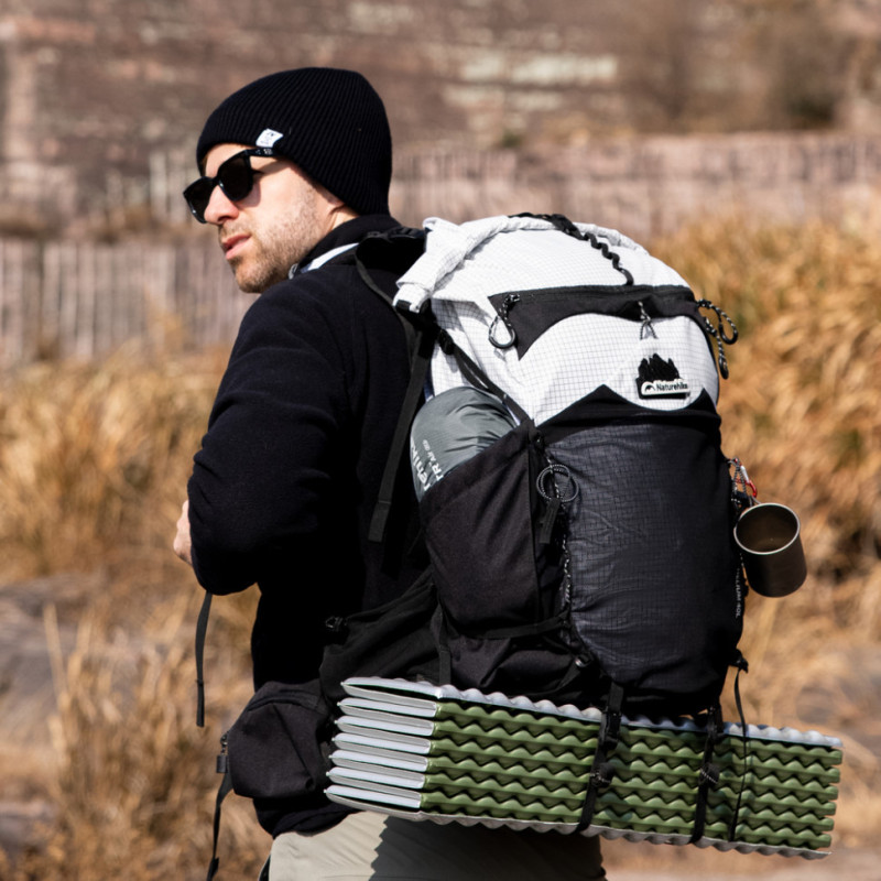 Матрац туристичний надувний одномісний ультралегкий Naturehike Tuye R5.8 CNK2650WS031, 183 × 64 х 9 см, сріблястий