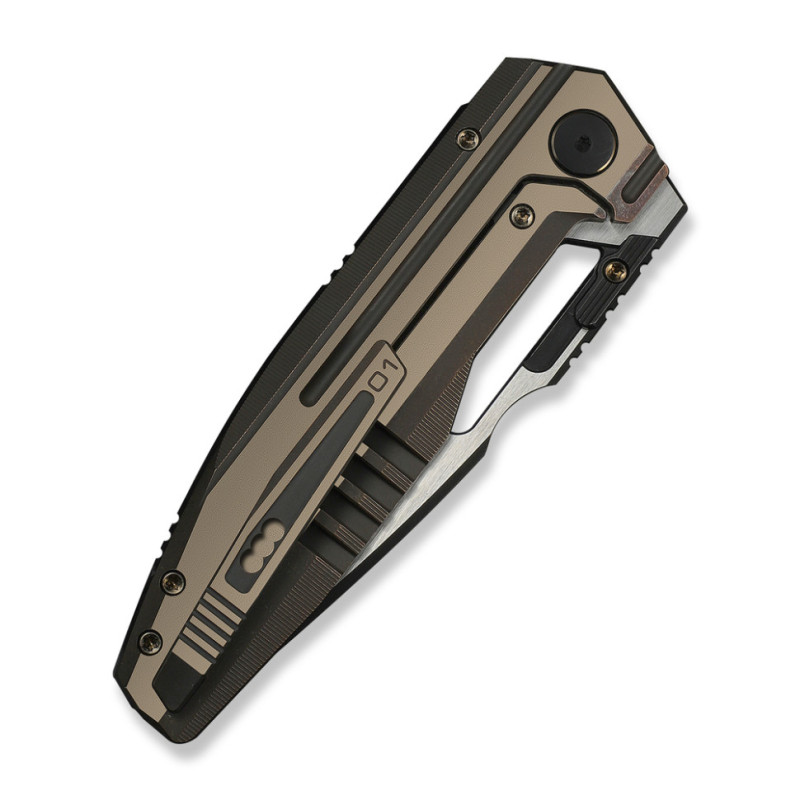 Ніж складаний туристичний Weknife Reveille (9.7 см) Bohler M390 / Titanium бронзовий
