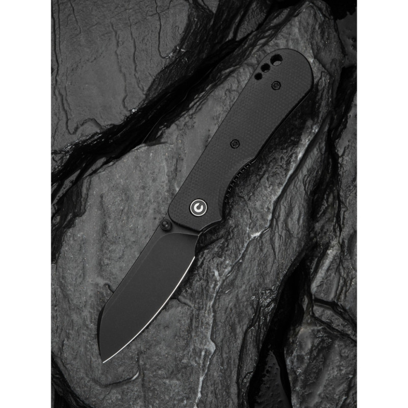 Ніж складаний кишеньковий Civivi Crabby, (6.9 см) 14C28N / Micarta чорний