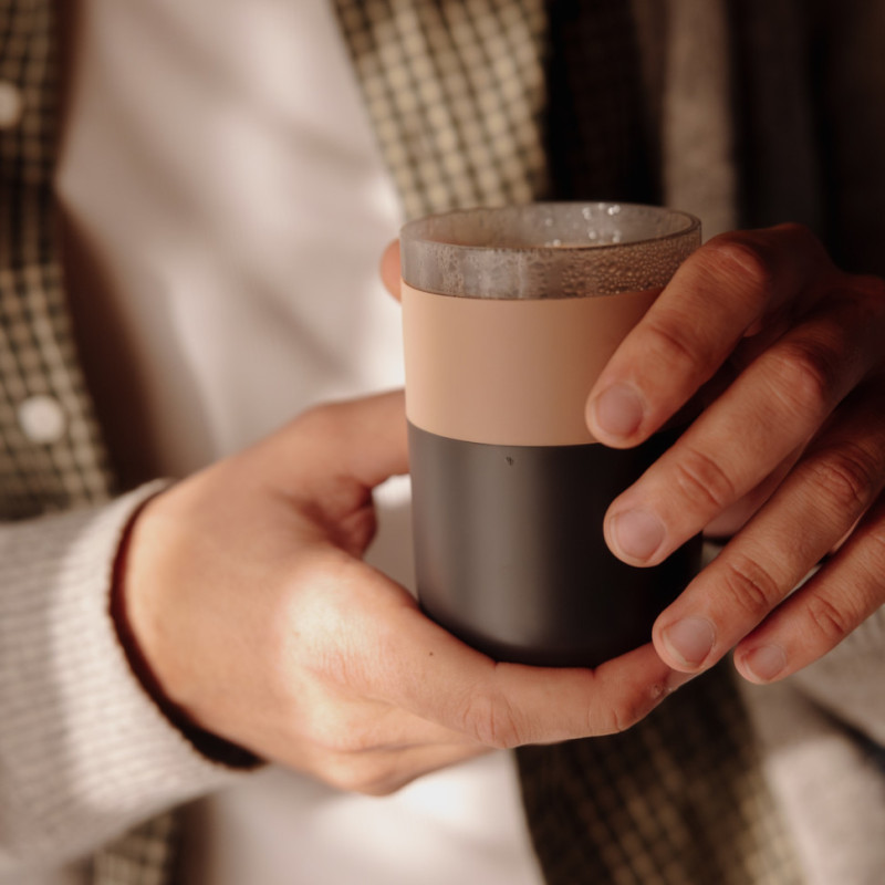 Портативна кавоварка-прес Wacaco Prestina, механічна, для меленої кави, рожева