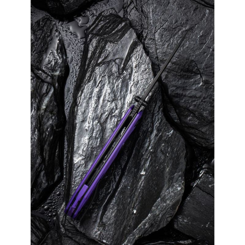 Ніж складаний туристичний Civivi Brazen, (8.8 см) D2 / G10 фіолетовий