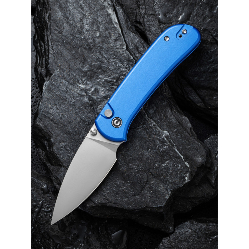 Ніж складаний кишеньковий Civivi Qubit, (7.6 см) 14C28N / Aluminum синій