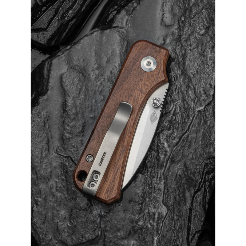 Ніж складаний кишеньковий Civivi Baby Banter Slip Joint (6 см) Nitro-V / Wood натуральний