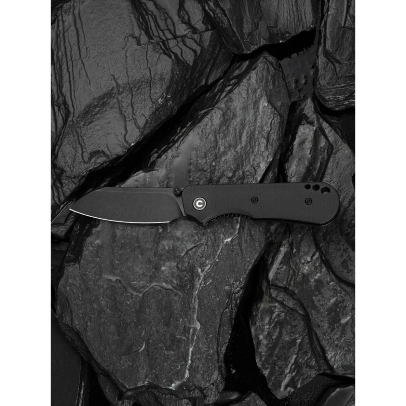 Ніж складаний кишеньковий Civivi Crabby, (6.9 см) 14C28N / Micarta чорний