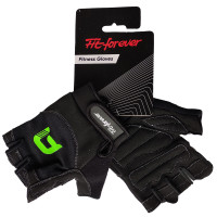 Рукавички для фітнесу Fit forever No Compromise AI-04-1286-B чорний-зелений S