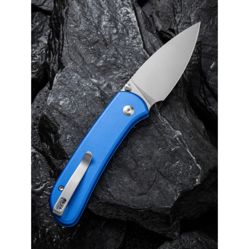Ніж складаний кишеньковий Civivi Qubit, (7.6 см) 14C28N / Aluminum синій