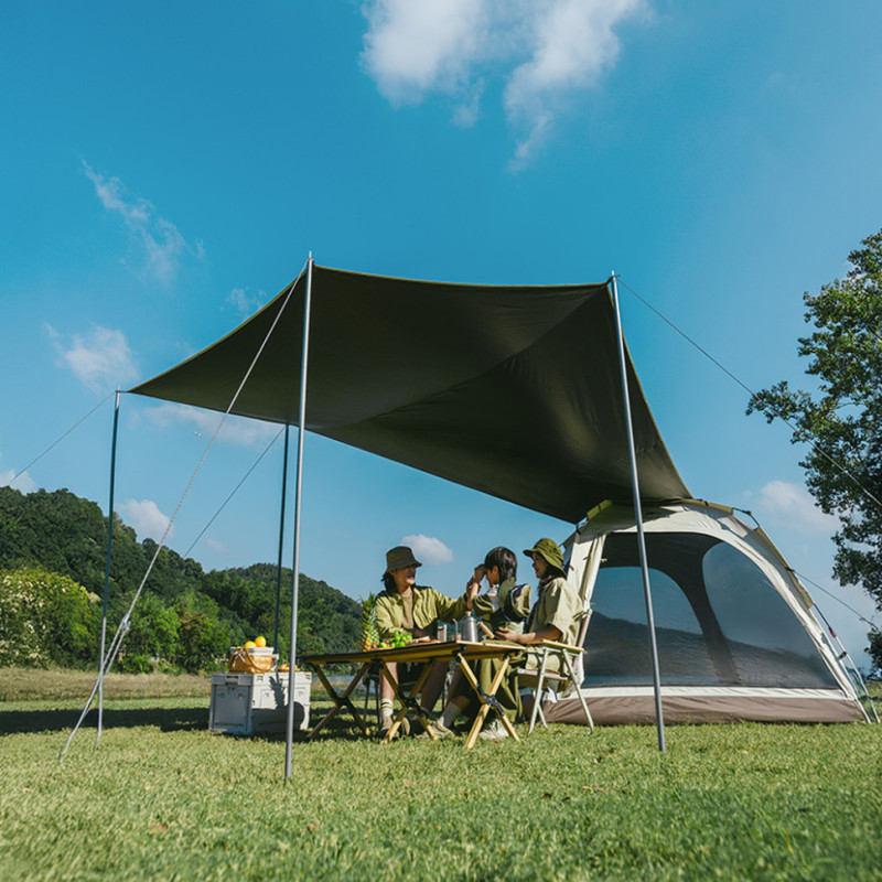 Намет тримісний автоматичний із тентом Naturehike Ango CNK2550WS010, S, коричневий