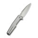 Ніж складаний туристичний Weknife Dressytak (8.6 см) Bohler M390 / Titanium сірий